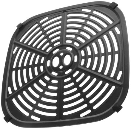 FUNNETOYU Ersatz Grillpfanne Antihaftbeschichtet 22,5x22,5cm Aus Robustem Material Zubehör Für Heißluftfritteuse Backblech Zum Frittieren Grillen Braten in Küche