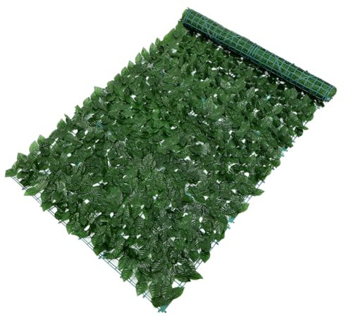 ibasenice Clôture Artificielle Treillis Mur De Vertes Artificielles Décoration De Balcon Clôture Plantes Vertes pour Jardin Mur Végétal Imité