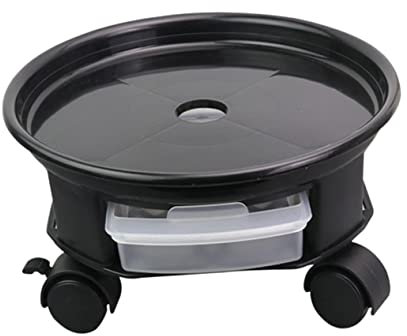 Yardenfun Vassoio per Vasi da con Ruote da Base Rimovibile e Cassetto Portaoggetti Realizzato in Materiale Resistente e Durevole