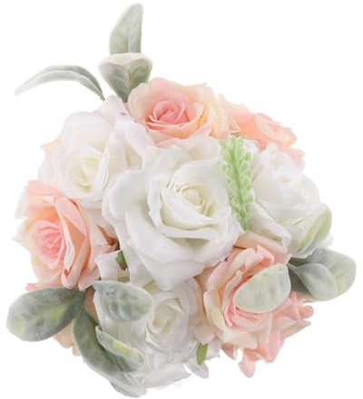 OUNONA Bouquet Fiori Artificiali Per Matrimonio Bouquet Da Sposa Artificiale Fiori Finto