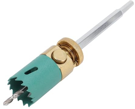 Aramox Hole Saw Drill Bit, Alloy Steel Hex Shank Hole Opener for Drilling Solid Wood Plastic, Fast Change Extension Pole for Board Drilling Needs (75mm / 3in Hole Saw)