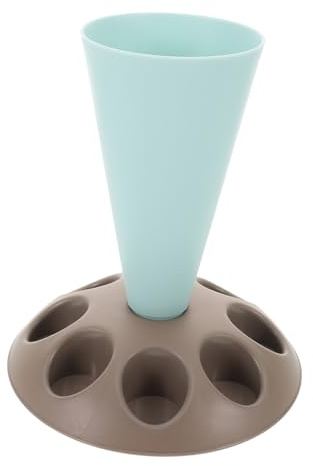 HYTROVE Soporte para Mangas Pasteleras Plástico Duradero con Ranuras para Boquillas Organizador para Herramientas de Repostería y Secado de Bolsas de Glaseado Estante para Decoración de