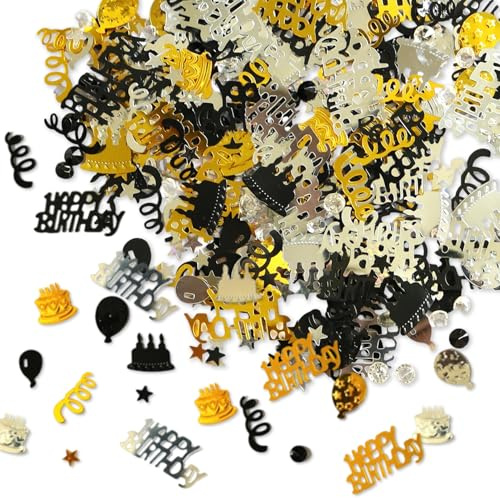 3000 Stück Konfetti Geburtstag,Tischdeko Geburtstagdeko Confetti,Geburtstag Deko,Konfetti Streudeko,Partydekorationen,Glitzer Konfetties Perfekt,Tischdeko Geburtstagskonfetti für Männer und Frauen