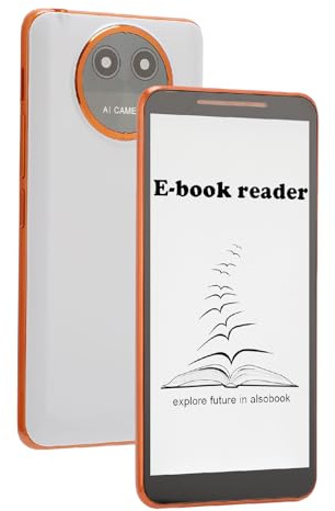 LICAEVEY Lector de Libros Electrónicos Android de 5.7 Pulgadas, Lector de Libros Electrónicos Portátil con Pantalla HD, Cámara de 8MP, WiFi Bluetooth, Almacenamiento de 8GB para PDF