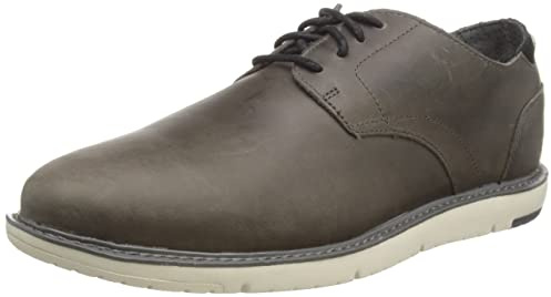 TOMS Navi Oxford, Scarpa da barca Uomo, Smooth Leather Black, 43 EU