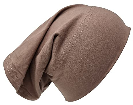 Hätta 100 % bomullsrör hijab bandana under hijab huvud sovmössa under scarf ben huvudscarf turban stretchig mössa cancer hårskydd patienter vård hatt svettabsorberande ramadan Eid, Mocka, en storlek
