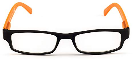Contacta, One, Occhiali da Lettura per Presbiopia per Uomo e Donna, Occhiali Pratici e Funzionali, Montatura Bicolore, Colore Arancione, Diottrie +2,00, Confezione con Astuccio Trasparente, 21g