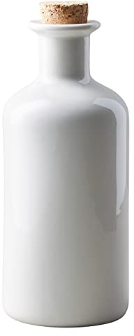 Maxwell & Williams IA0044 Vorratsflasche – 580 ml Füllvolumen, Weiß, Porzellan rund – Epicurious – in Geschenkbox