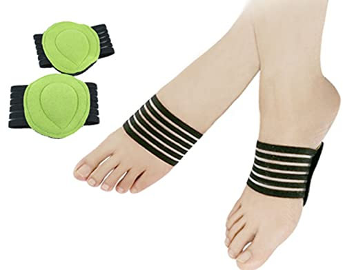 Voarge 2 Pairs Extra Thick Cushioned Compression Arch Support with More Padded Comfort for Plantar Fasciitis, Fallen Arches, Heel Spurs, Flat and Achy Feet Problems