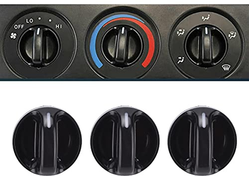 3 Pezzi Set di Manopole Riscaldamento Aria Condizionata 559050C010 Manopole di Controllo Modifica Auto Quadranti Riscaldatore CA o Ventola di Ricambio per 2000-2006