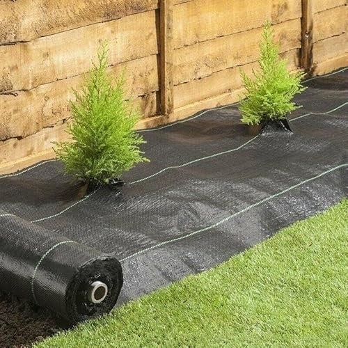 BARGAINS-GALORE NEW WEED CONTROL FABRIC GROUND COVER MEMBRANE HEAVY DUTY SHEET GARDEN 25M X 1M