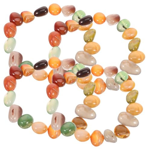 BESPORTBLE 1paquete Piedras Decorativas Para Acuarios y Plantas Piedras Naturales Multicolores Grava Para Decoración De Exteriores y Jardines No Tóxicas