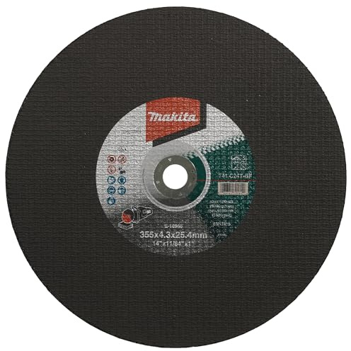 Makita E-16966-5 Trennscheiben 355 x 4,3 mm, 5 Stück, für mineralische Werkstoffe wie Stein oder Beton, C24T-BF, EN12413, oSa zertifiziert, passend für Trennschleifer