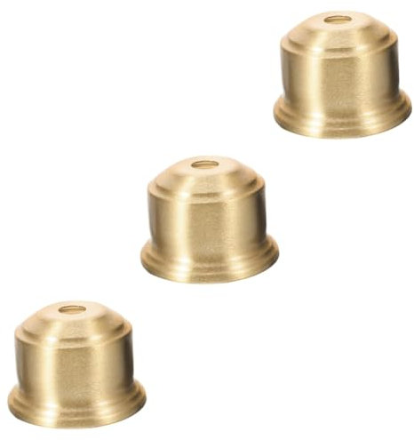 jojofuny 3pièces Lampe Finial Laiton Cylindrique Accessoire De Lampe Décoratif Sol Robuste Et Éclairage Amélioré Facile à Installer