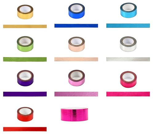 11 Rollen Washi Tape 9m x 15mm,Klebeband Set,Bänder Selbstklebend,Masking Tape,Dekoratives Klebeband zum Basteln,Hochzeit,Party Dekor,Geschenkdekor,Scrapbooking,Blumensträuße,Gemischte Farben