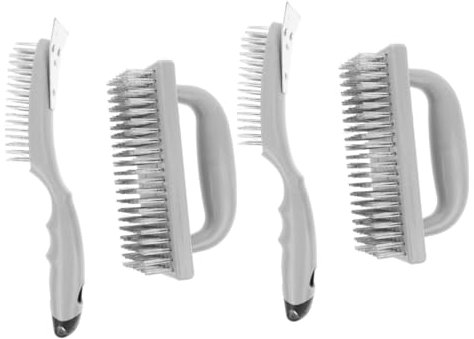 BESPORTBLE 4pièces Brosse De Nettoyage pour Barbecue Acier Outil Multi- pour Rack De Grill Brosse pour Éliminer Résidus De