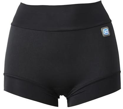Stänka om vuxen inkontinens badshorts, Svart, XL