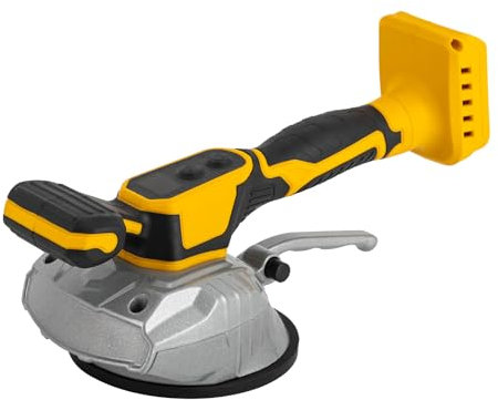 Machine à nivellement vibrante pour carrelage, carreleur, avec ventouse de 130 mm et 2 piles, 8 heures d'utilisation, 8 niveaux de vibration