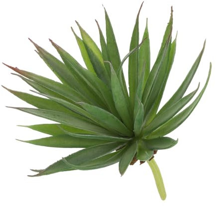 sourcing map 1 pianta grassa artificiale, pianta grassa finta, 19 cm, grandi piante grasse finte senza vaso, tocco reale, per fai da te, casa, matrimonio, giardino, ufficio, decorazione floreale