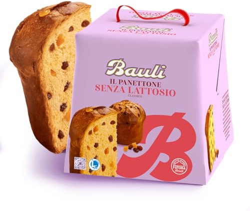 Panettone Classico SENZA LATTOSIO con Uvetta e Canditi 700g (new), Confezione per bauli