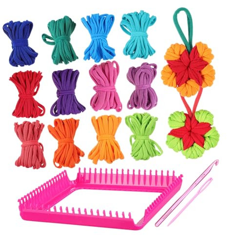 NUOBESTY Topflappen-Set Mit Nachfüllpackungen – Bastelset Für Kinder Strickset Für Erwachsene Weben