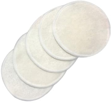 VICASKY 10stücke Bambusfasern Pads für Make-up-entfernung Wiederverwendbar Gesichtsreinigungspads zum Sanften Entfernen von Augen und Gesichts-make-up Geeignet für Verschiedene Hauttypen