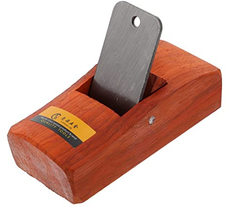 Operitacx Raboteuse à Bois Manuelle 108 Mm En Bois De Fleur Rouge Outil De Menuiserie Professionnel Pour Bricolage Lame Solide En Acier Usage Maison Et Atelier Restreint