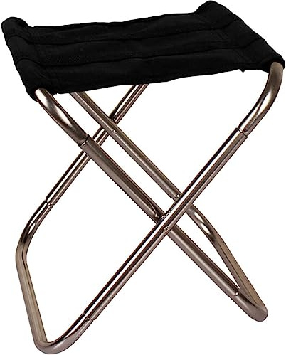 ZGHQHCDRH Campinghocker, Kleine Campingstühle, tragbarer Mini-Klapphocker aus Aluminium, Faltbarer Tritthocker for Camping im Freien auf Reisen