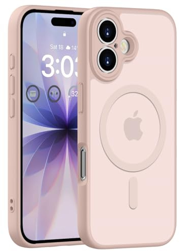 ORDA für iPhone 17 Hülle, Kompatibel mit MagSafe, Rosa | Vollständiger Kameraschutz, Stoßfest Kratzfest Haltbarkeit, Transluzente Rückseite, Matt Magnetische Handyhülle
