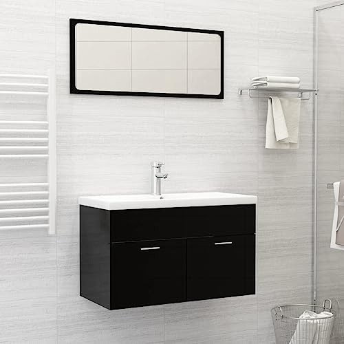 Vasque à Poser Salle de Bain,Lavabo encastré avec robinet 81x39x18 cm céramique blanc pour Cuisine, Wc d'invités