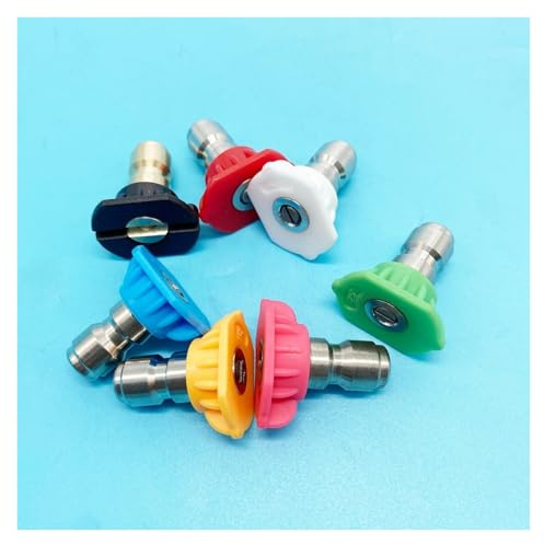 7 buses de pulvérisation adaptées for 4500Psi, 1/4 pouces, raccord rapide en cuivre, coupleur pivotant