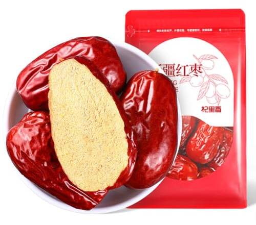 Premium Xinjiang Red Dates 250g / 8.82oz | Lågtemperaturtorkad | Naturlig Trädtorkad Jujube För Mellanmål Och Te