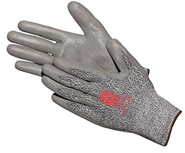 Jah Schnittschutz-Handschuh UHMWPE/Nylon mit PU-Beschichtung (grau) – Schnittschutz & tastsensibel – für Montage, Qualitätskontrolle & Verpackung