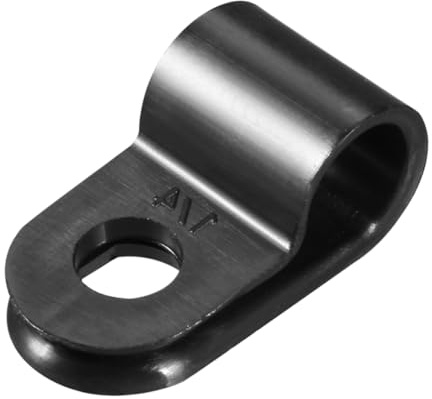 sourcing map Serre Câble R-Type Nylon Collier Cordon 6,4mm Noir Cc-1 20Pcs | Câble Organisateur, gestion fil électrique Attache Grillage Rigide Fixation