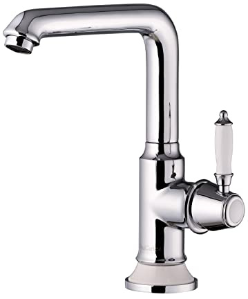 PaulGurkes Waschtischarmatur Retro Küchenarmatur Nostalgie Wasserhahn Vintage Landhausstil Bad Armatur