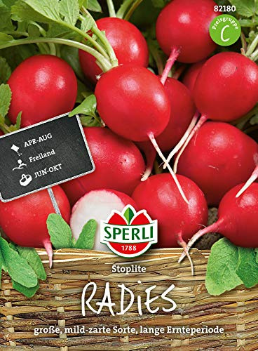 82180 Sperli Premium Radieschen Samen Stoplite | Groß, Zart und Mild im Geschmack | Lange Ernteperiode | Radieschen Saatgut