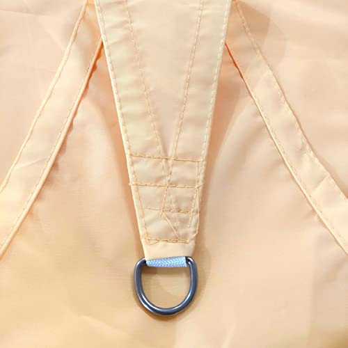 HIONRE Vela Ombreggiante Anti-UV 95%,Vela quadrilatera Impermeabile per Esterni, Vela Parasole Resistente ai Raggi UV, Gialla, 2x3M,Protezione Raggi UV Vela Tenda