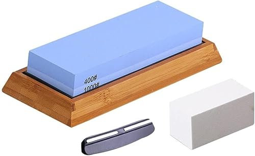 400/1000 doppio corindone blu e bianco bifacciale pietra per affilare fine macinazione pietra per affilare portatile all'aperto set di pietre per rettifica