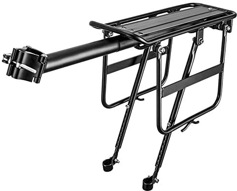 ETomey GepäCkträGer Radfahren Abnehmbarer Schnellspanner Fahrrad Gepäckträger Hochfeste Aluminiumlegierung MTB Fahrradhalter Gepäckträger Fahrrad GepäCkträGer (Size : Half Quick Release)