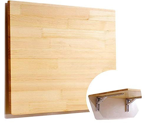 Väggmonterat vikbart trä matbord kök och tvätt arbetsbänk stabilt väggbord för restaurang 100 x 50 cm