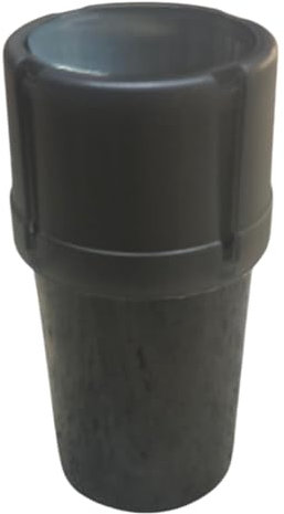 Plastic Herb Grinder 3 Part Shark Teeth Assorted Colours, 60mm 3 Piece Herb Grinders, Portable and Pocket Size, Smell Proof Airtight Stash Compartment (Random Assorted Colours) (Black)