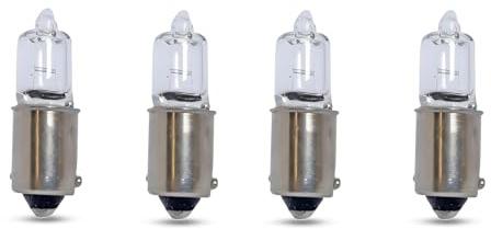 YYTQP 4 PCS H6W Light Bulb, 12V Plug and Play Car Turn Signal Light, BAX9s Daytime Running Light, BAY9s Rear Fog Light Reversing Light Bulb for Automotive Motorcycles Cars Trucks and More(White)