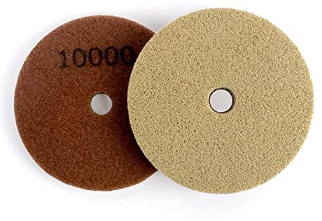 Kit lucidatura auto Yaoqijie 2 pezzi 4 spugne diamantate tamponi for lucidatura disco for lucidatura pietra granito marmo fibra abrasiva nylon tamponi for levigatura bagnati della durata(10000)