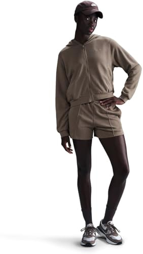 NIKE Chll Ft FZ HDY Giacca, Visone Marrone/Vela, XL Donna