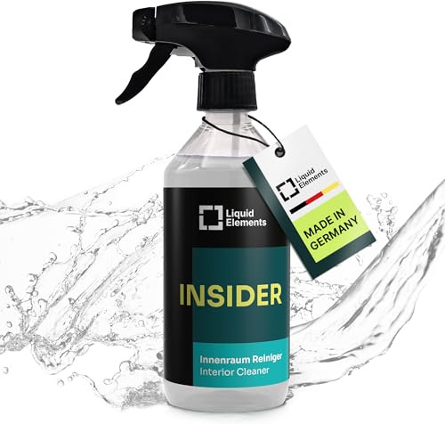 Liquid Elements Insider Textil- & Innenraumreiniger 500ml, Pure (Neutral) | Cockpit Reiniger für Kunststoff, Leder, Polster & Armaturen, Cockpitpflege für den Auto Innenraum