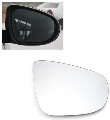 YSQOFDNFD beheizbar Ersatzspiegelglas Für VW Für Touran 2011-2015 Rückspiegel Objektiv Rückspiegel Reflektierende Linsen Glas Beheizte 5KD857521 5KD857522 Fahrerseite Außenspiegel(rechts)