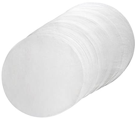 GLEAVI Lot de 50 Feuilles Rondes Cuisson Antiadhésif pour Barbecue Pâtisserie Cuisine Papier Sulfurisé Pratique et pour Usage à ou Restaurant