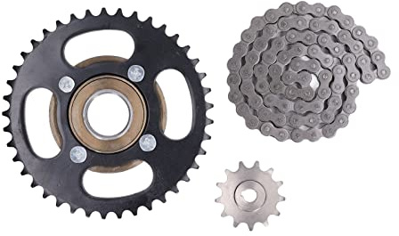 Kit di ruote dentate per catena 420 in acciaio, kit di modifica per moto e ATV con catena 420 a 76 maglie, ruota dentata anteriore da 13T e ruota dentata posteriore da 41T per scoo