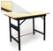 Foldable Work Table Folding Workbench Tabletop Ruler Protractor MDF Steel 100 x 60 cm