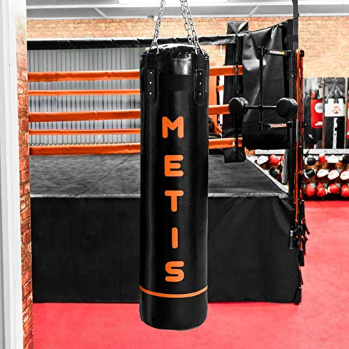 METIS Hanging Punchbag | 4ft Punching Bag for Boxing, Kickboxing & MMA | Gym Bag (21kg Weight)